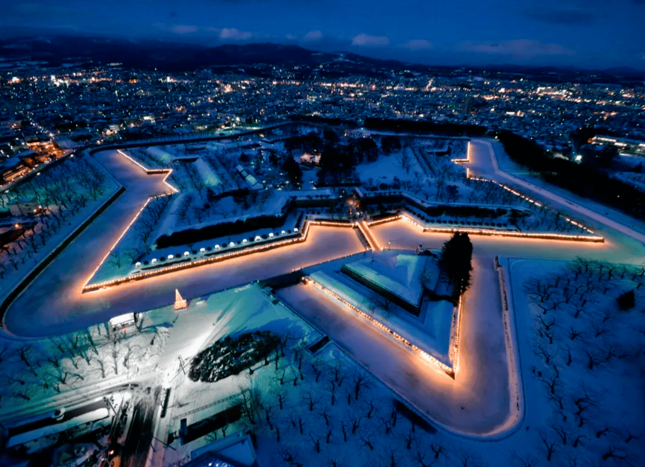 【函館冬季景點】3. 五稜郭公園